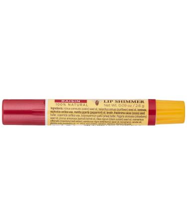 Burt's Bees 100% Natural Moisturizing Lip Shimmer Raisin - Pack of 4 Tubes - Buy Online on GoSupps.com