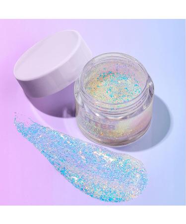 4pcs Body Gel Glitter Set - Holographic Chunky Glitter for Body Face Hair & Nails - Sparkling Pink Neon Violet & Blue - International Shipping Available - Buy Online on GoSupps.com