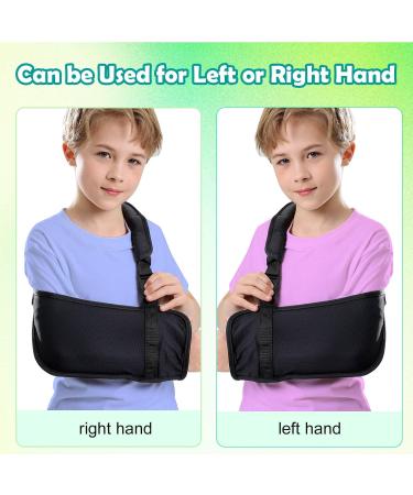 Kids Arm Sling for Shoulder Injury | Adjustable Padded Immobilizer | Comfortable Support for Boys & Girls | Black (Small - Buy Online on GoSupps.com
