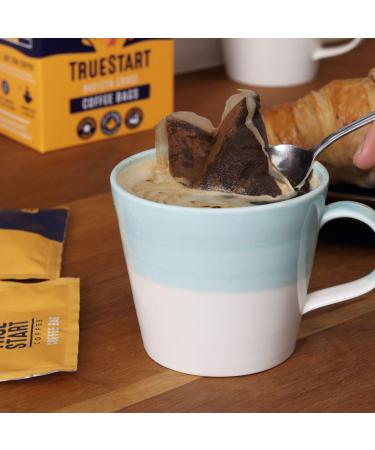 TrueStart Barista Coffee Bags - Energising Colombian Arabica - Biodegradable Quick Brew - 10 Bags - Buy Online on GoSupps.com