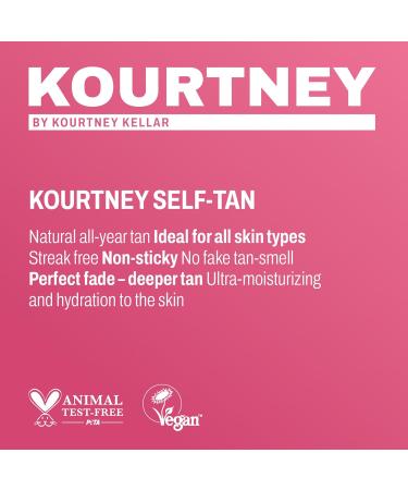 KOURTNEY Instant Self-Tan Mousse - Sunless Tanning Foam for Natural-Looking Glow - Easy to Apply Self Tan - Streak-Free Body Tanning - Medium - 4.2 oz - Buy Online on GoSupps.com