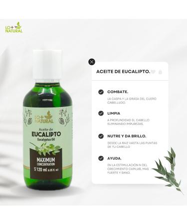LO+NATURAL Eucalyptus Oil Maximum Concentration (120 ml) ACEITE DE EUCALIPTO 4.05 oz - Buy Online on GoSupps.com