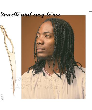 4 Pieces Sisterlock Retighten Tool Dreadlock Tool for Hair Dreadlock Crochet Needle Loc Needle for Dreads Dread Crochet Needle for Hair Extensions Styling Tools Loc Maintenance (Gold Silver) - Buy Online on GoSupps.com