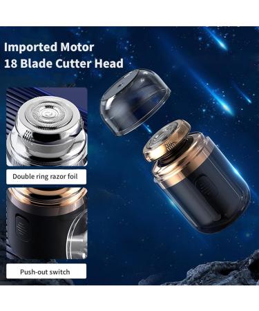 Capsule Razor Mini Portable Electric Shaver New Palyrain Shaver Technology with Rotary Nose Hair Trimmer Washable Rotary Razor (White) - Buy Online on GoSupps.com