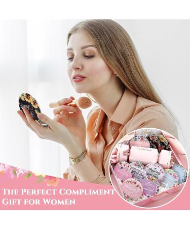 Panelee 10 Pcs Inspirational Compact Mirror Bulk - Double Sided Portable Travel Makeup Mirror - Ideal Gift for Women & Girls - Buy Online on GoSupps.com