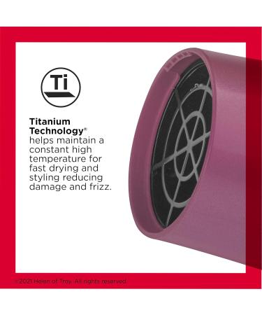 REVLON 1875 Watt Ionic Hair Dryer - Pink Titanium Tourmaline 3 Heat & 2 Speed - Ideal for International Shipping - Buy Online on GoSupps.com