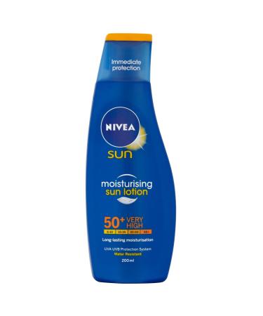 6 x NIVEA Sun® Moisturizing Sun Lotion 50 + Very High 200 ml