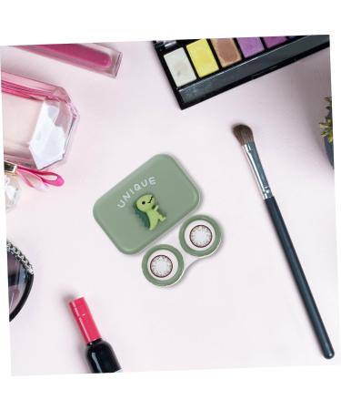 Buy SOLUSTRE Cute Lens Case with Mirror - Stylish & Functional Lens Container for Glasses - Buy Online on GoSupps.com