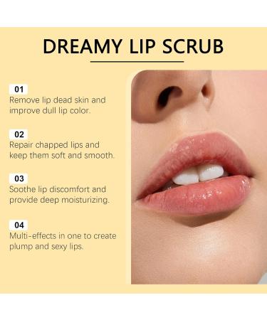 Lip Scrub For Exfoliating Lip Care Moisturize & Nourish Dry Cracked Lips Moisturizing Lip Scrub with Vanilla Extract & Shea Butter 1 oz - Buy Online on GoSupps.com