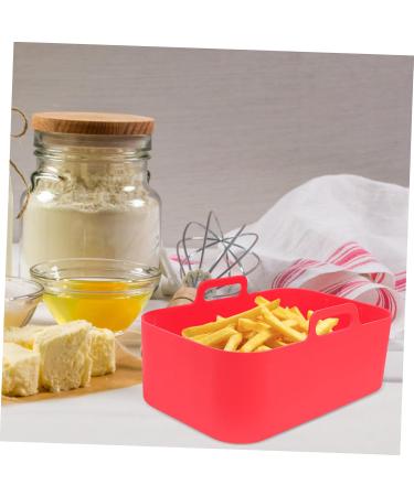 Zerodeko Air Fryer Paper Air Fryer Pad Round Baking Pan Air Fittings Air Fryer Silicone Liners Air Fryer Accessory Food Set Red 20X13X7CM - Buy Online on GoSupps.com