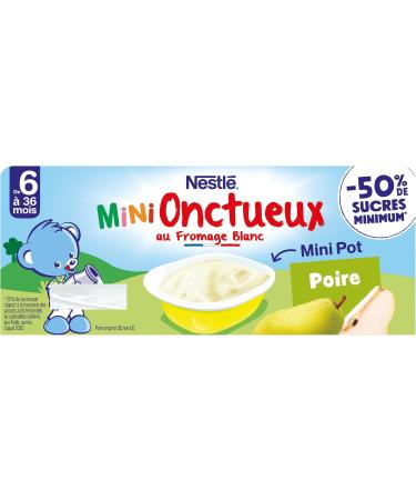 Nestl B b - P'tit onctueux Croissance mini Poire - d s 6 mois - 6 x 50g (Lot de 6) 6x50g (Lot de 6) - Buy Online on GoSupps.com