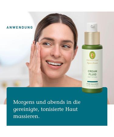  Primavera PRIMAVERA Cream Fluid Mattifying - 30 ml - Natural Cosmetics - Fluid Cream for Oily and Combination Skin - Mattifying and Regulating Skin - Vegan - Buy Online on GoSupps.com