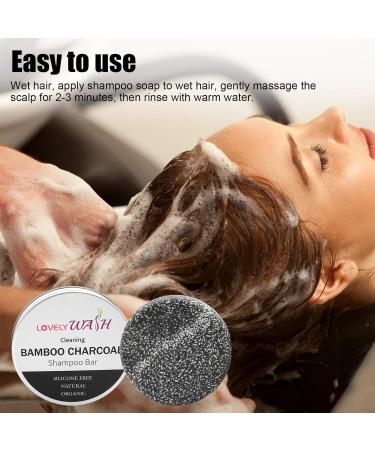  Tsuchiya Hair Bar Shampoo - Activated Carbon Shampoo for Darking Hair - Shampoo with Natural and Organic Ingredients Activated Carbon Shampoo - Buy Online on GoSupps.com