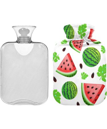 Buy Naanle Watermelon Hot Water Bottle - 1L Transparent Design for Pain Relief Warmth & Cold Therapy - Perfect Bed & Foot Warmer for Summer - Buy Online on GoSupps.com