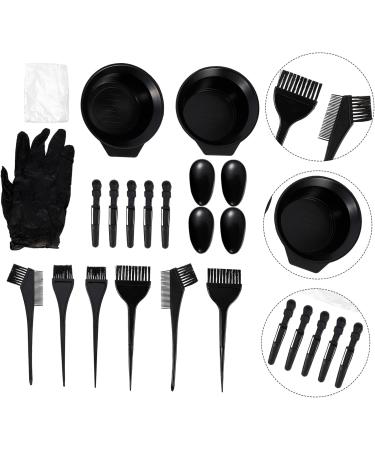 Mikinona 1 Set Hair Coloring Tools Hairdressing Clips Hair Mixing Bowl Hair Tinting Bowl Hair Color Brush Dye Mixing Bowl Professional Styling Tools Hair Coloring Kit Plastic Hair Dye Cloak - Buy Online on GoSupps.com