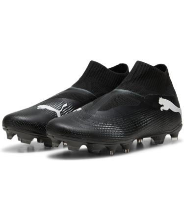 PUMA Men's Future 7 Match+ LL FG/AG Soccer Shoe - 40 EU | Black & White | International Shipping Available - Buy Online on GoSupps.com