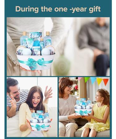 Ocean Bath Spa Gift Basket for Women - 12 Pc Set by Green Canyon Spa - Buy Online on GoSupps.com