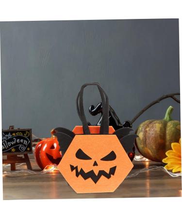 Cabilock Halloween Candy Bag Candy Bags Halloween Candy Holder Small Halloween Treat Bags Child Filler Bulk 22.5X15.5X7CM Orange - Buy Online on GoSupps.com