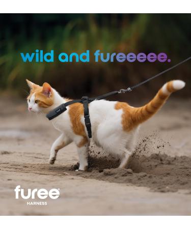 Furee Adjustable Dog Harness for Cats Small Dogs Rabbits & Ferrets - Lightweight Anti-Flop Design for Maximum Mobility - Available in Black & Gray (Large) - Buy Online on GoSupps.com