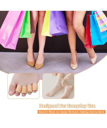 24 Gel Toe Caps - Silicone Toe Protectors for Pain Relief & Friction Protection - Ideal for Corns Blisters Calluses - Buy Online on GoSupps.com