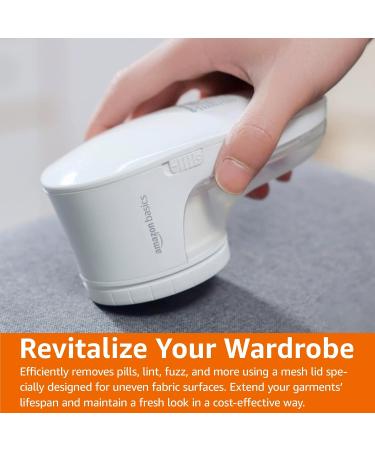 Amazon Basics Battery Operated Fabric Shaver | Lint & Fuzz Remover - 2 Spare Blades | International Shipping Available - Buy Online on GoSupps.com
