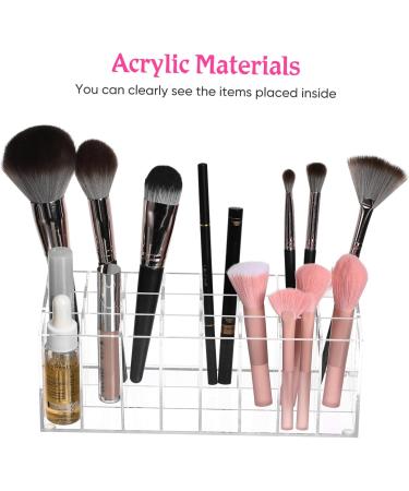  FRCOLOR FRCOLOR Transparent Makeup Holder Organizer for Lip and Eyebrow Pencils Compartments for Desktop and Makeup Table - Buy Online on GoSupps.com