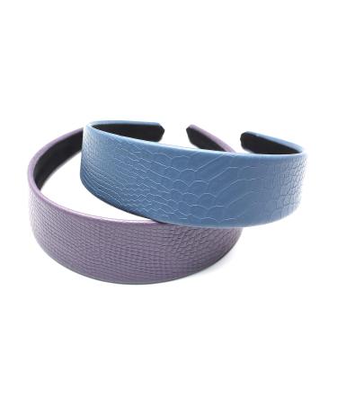 Buy QinGoo Wide Purple Leather PU Headband | Stylish Hair Accessories for Women | International Shipping Available - Buy Online on GoSupps.com