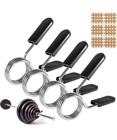 Karell's feather fister dumbbell closures 4 pieces of dumbbell rod spring lock dumbbell closures weight lever clamps for dumbbells spring clip dumbbell spring fortewaters for dumbbell (30mm) - Buy Online on GoSupps.com