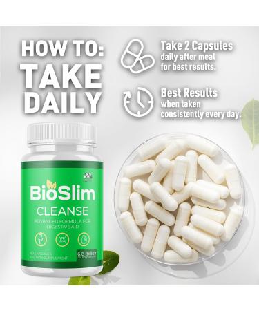 (2 Pack) Bioslim Cleanse Capsules Official Bioslim Cleanse Supplement Pills with All Natural Ingredients Advanced Active Health Lifestyle Formula with Premium Vitamins for Women & Men (120 Capsules) - Buy Online on GoSupps.com