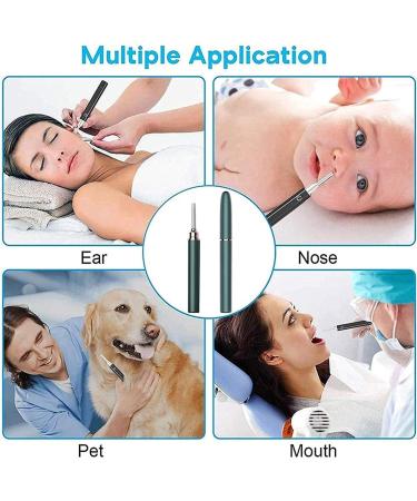 Gienex USB Rechargeable Ear Wax Removal Tool - 1080P HD Wireless Ear Cleaning Camera - Green - Buy Online on GoSupps.com
