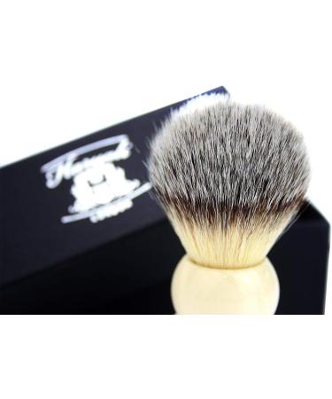 Premium Shaving Brush Gift for Men - Ivory Knot Synthetic Hair in Branded Packaging - Buy Online on GoSupps.com