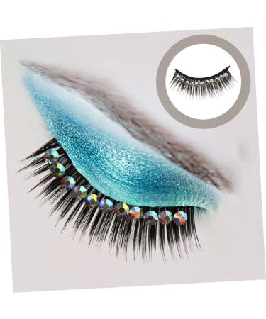 minkissy 30 Pairs Diamond False Eyelashes Fake Eyelashes Natural Exaggerated Eyelashes Cosplay Eyelash False Lashes Natural Manga Lashes Chemical Fiber Hard Stem Decorate With Diamond - Buy Online on GoSupps.com