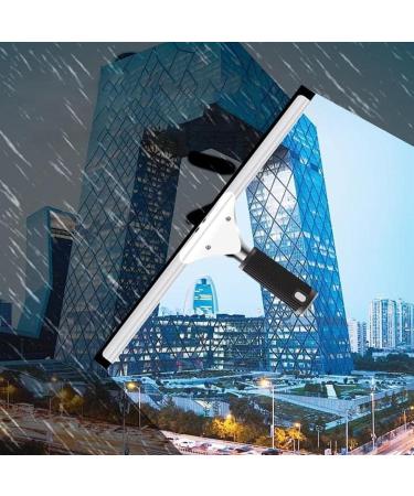 Window Cleaning Brush Equipment High-Strength Carbon Fiber Retractable Water Fed Pole Set Scrubbing Brush with Squeegee 55cm Brush Head 9M/30FT - Buy Online on GoSupps.com
