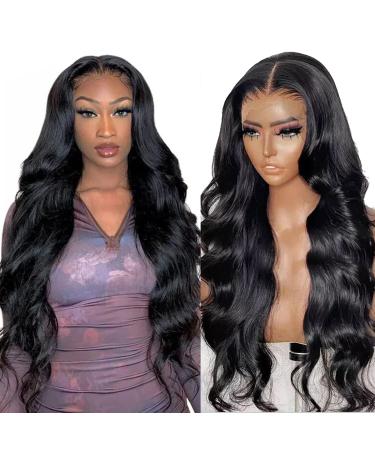 30 Inch Body Wave 13X4 HD Lace Front Wigs Human Hair Wigs For Black Women 180 Density Transparent Lace Frontal Wigs Human Hair Brazilian Virgin Real Glueless Wig Human Hair With Baby Hair Can Be Dyed 30 Inch Body Wave HD Lace Wig