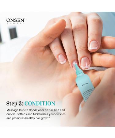 Onsen Secret Japanese Nail Care Kit - Professional Nail File & Buffer with Cuticle Cream & Anti-Aging Hand Cream for Stronger Nails - Buy Online on GoSupps.com