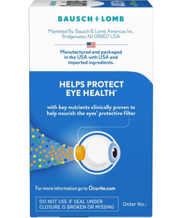 Ocuvite Adult 50+ Eye Vitamins and Mineral Supplements with Lutein Zeaxanthin and Omega-3 90 Soft Gels (Pack of 3) - Buy Online on GoSupps.com