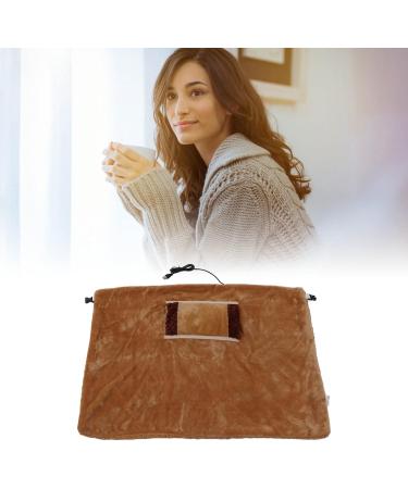 Heated Warm Scarf - 5V Low Voltage USB Flannel Heating Blanket for Home & Office - Safe & Multifunctional | Brown - Buy Online on GoSupps.com