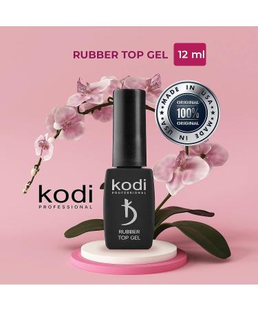 Kodi Professional Rubber Top Gel | 12ml - High Gloss, Long Lasting, Non-Toxic Finish | Soak Off, Easy to Use | Cure Under LED or UV Lamp - Buy Online on GoSupps.com