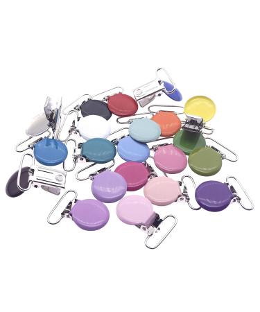 Sutoyuen 42pcs Metal Round Suspender Clips for DIY Pacifier Chains & Jewelry Accessories - Buy Online on GoSupps.com