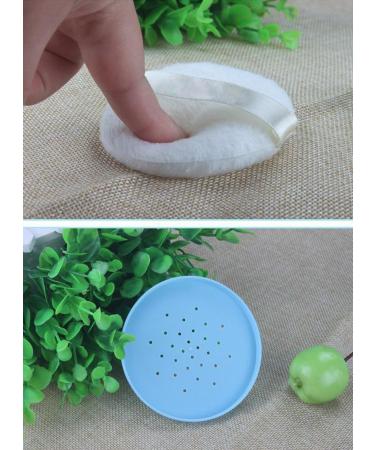 Buy Plastic Powder Puff Portable Container with Strainer & Lint Puff Perfect for Home & Travel Blue 1 Pack - Buy Online on GoSupps.com