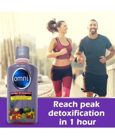 Omni Same Day Detox Cleanse Drink 32oz - Extra Strength Whole Body Detox System with Vitamins & Minerals - Fruit Punch Flavor - Buy Online on GoSupps.com