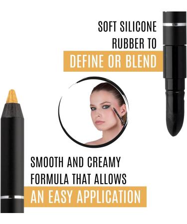IMPALA Waterproof Eyeliner - Silicone Gold No. 10 | Creamy Texture for Defined or Smudged Look | Long-Lasting & Water-Resistant - Buy Online on GoSupps.com