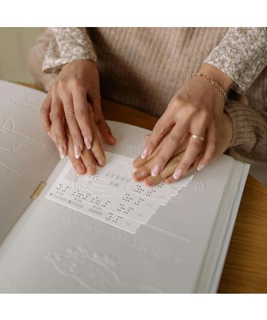 Healeved Braille Card Acrylic Braille Label Card Braille Card Board Outdoor Braille Sign Braille Attention Card for Blinder Accessory - Buy Online on GoSupps.com