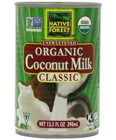 Native Forest Coconut Milk, Organic Unsweetened, 13.5-Ounce (Pack of 6)