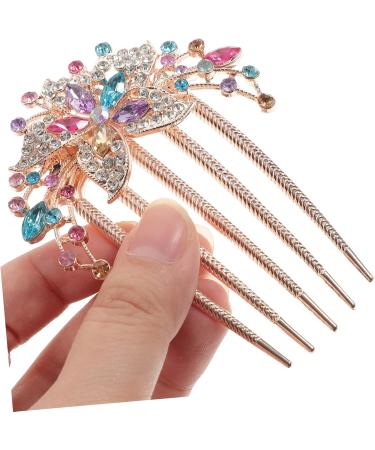 Didiseaon Rhinestone Hair Accessories Hairpin Hair Accessory for Women Hair Combs for Women Accessories Vintage Hair Clips Flower Claw Clips Alloy Women's Rhinestones The Flowers - Buy Online on GoSupps.com