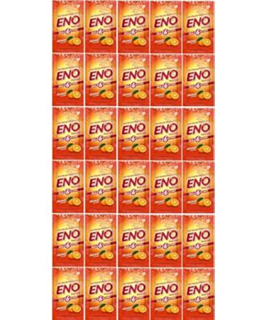 Eno Fruit Salt Orange Antacid Powder Baking Soda for Indigestion Heartburn Flatulence 30 Sachets 5 G Each  30 Sachets 5 g Each