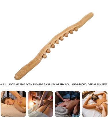 Operitacx Holz-Gua-Sha Massage Tools | Wooden Scratch Rod & 8 Pearl Body Massage Device - Buy Online on GoSupps.com