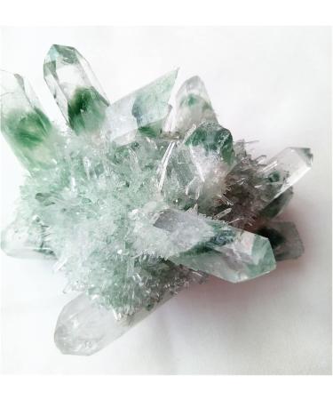 400-500g Green Ghost Cluster Crystal Stone Clear Quartz Crystal Cluster Natural Specter Quartz Cluster Specimen PEIQIYIN Reiki Crystal Stone - Buy Online on GoSupps.com