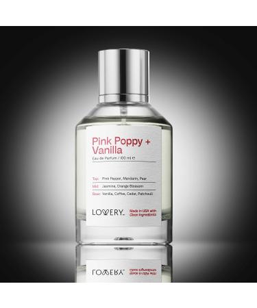 Valentines Day Pink Poppy & Vanilla Perfume for Women 100ml Clean Fragrance Perfumes for Womens Long Lasting Vegan Natural Ingredients Vanilla Coffee Patchouli Birthday Gifts for Mom Wife USA Clean Pink Poppy and Vanilla - Buy Online on GoSupps.com
