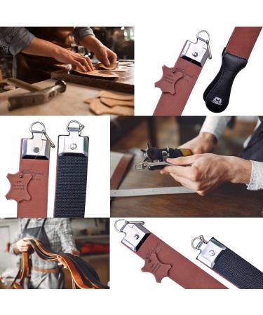 Haryali London Leather Strop - Wide Knife Sharpening & Razor Blade Sharpener for Superior Edge Maintenance - Buy Online on GoSupps.com